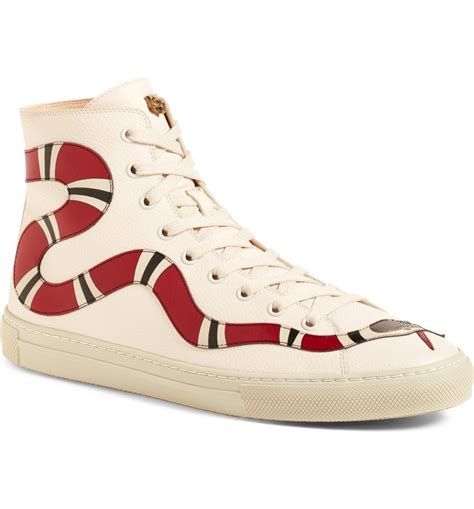 snake gucci sneakers|Gucci snake high top sneakers.